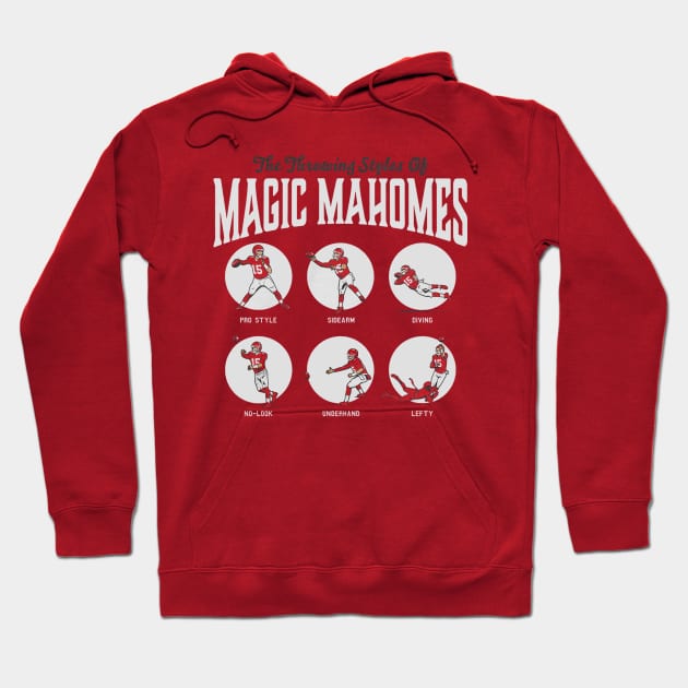 Patrick Mahomes Throwing Styles Hoodie by Chunta_Design